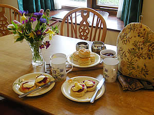 A mouth watering cream tea awaits you on arrival at The Smithy