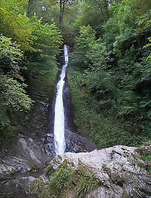 The White Lady waterfall at Lydford Gorge is a stunning sight